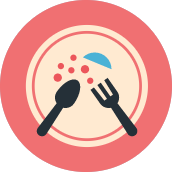 Dinner plate icon