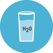 Glass of water icon